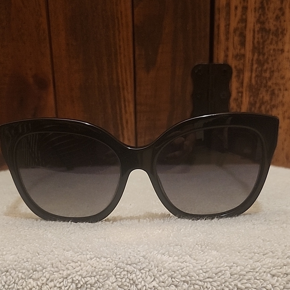 Coach Black Cat-Eye Horse & Carriage Sunglasses